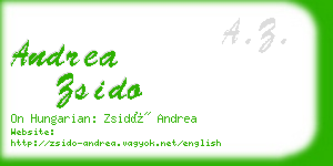 andrea zsido business card